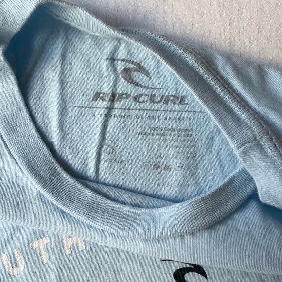 Rip Curl Women Short Sleeve Crewneck T-shirt Size S, Blue, Bahamas - Picture 6 of 7